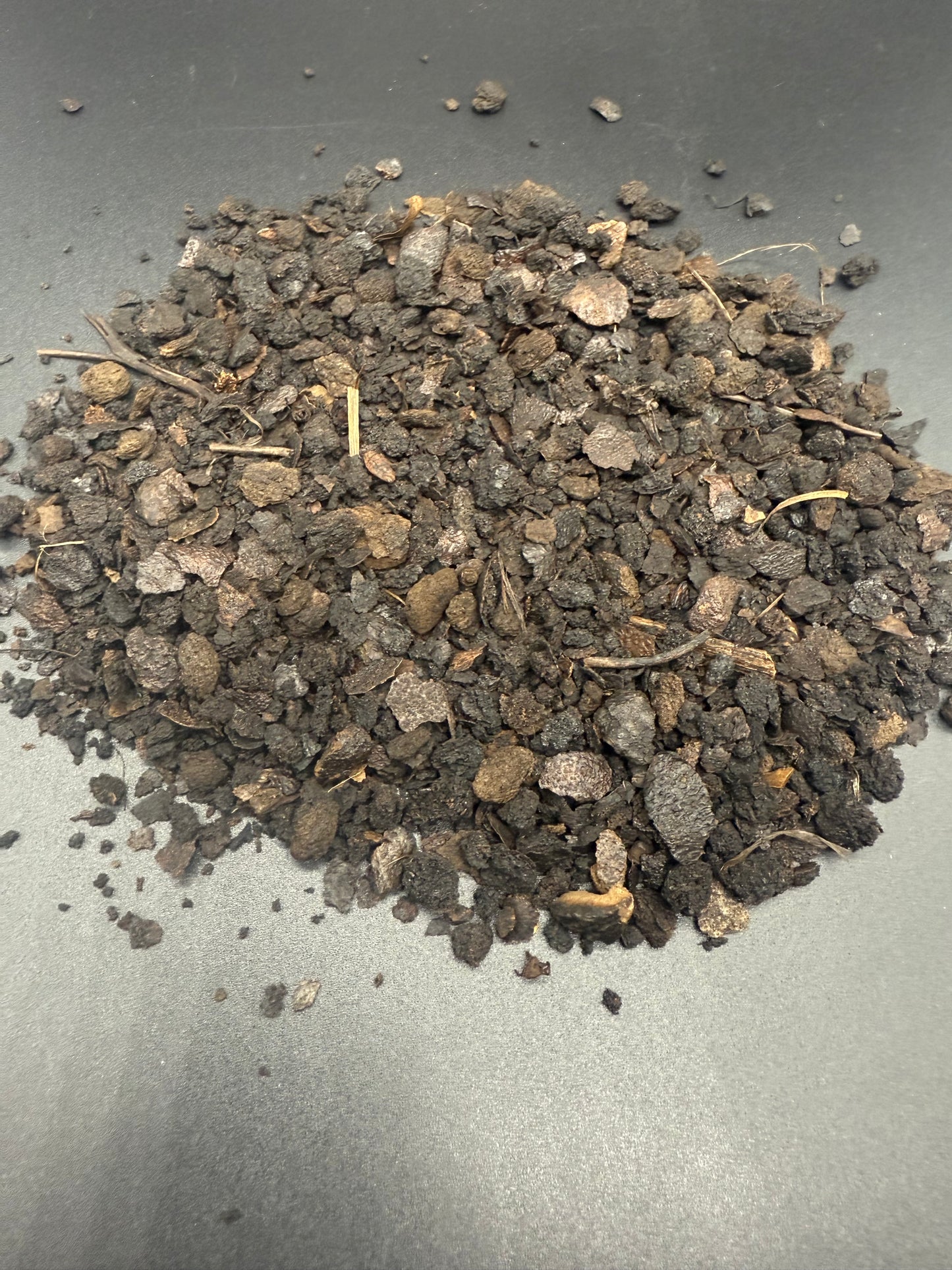 Cáscara de nuez negra