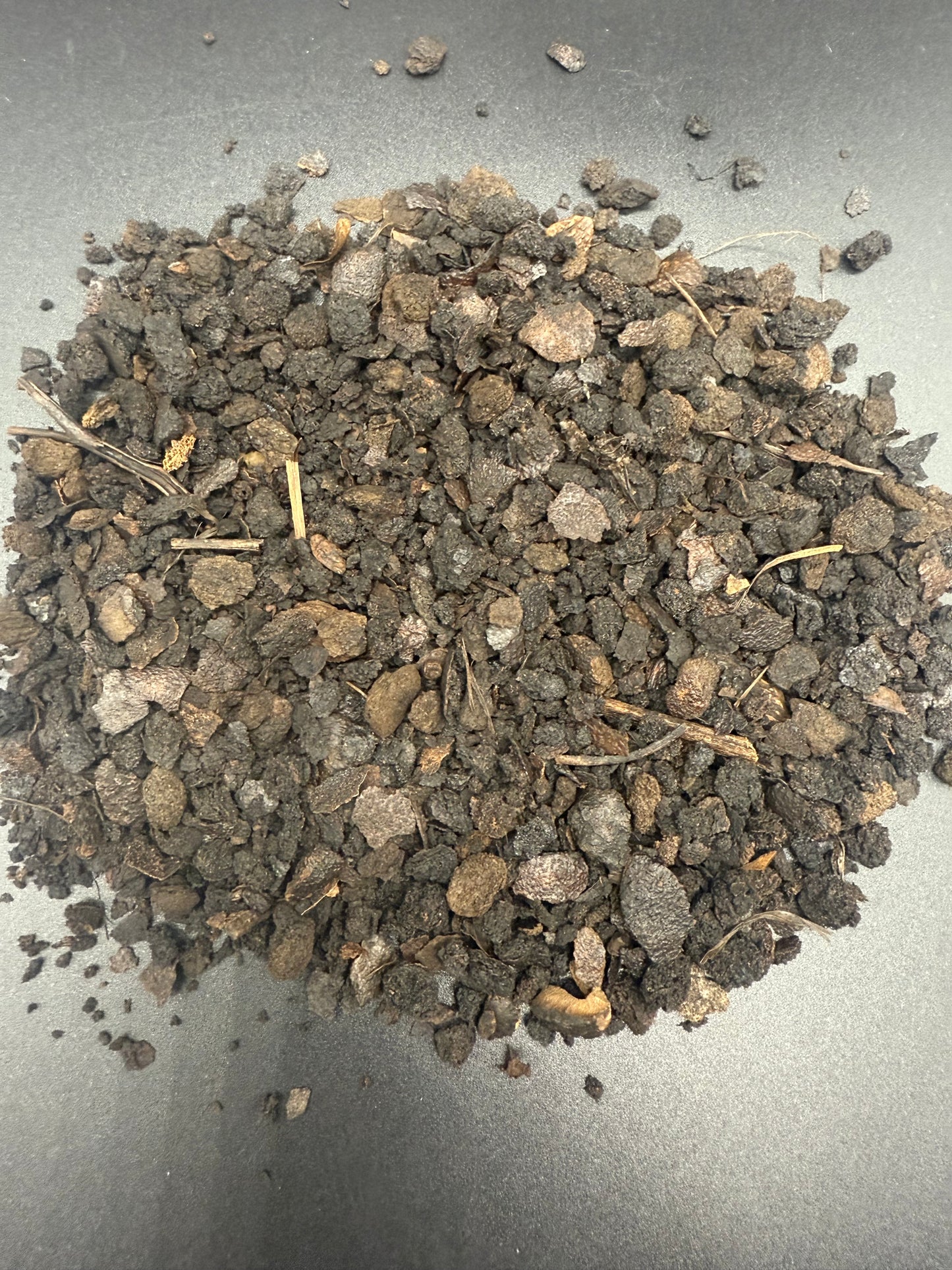 Cáscara de nuez negra