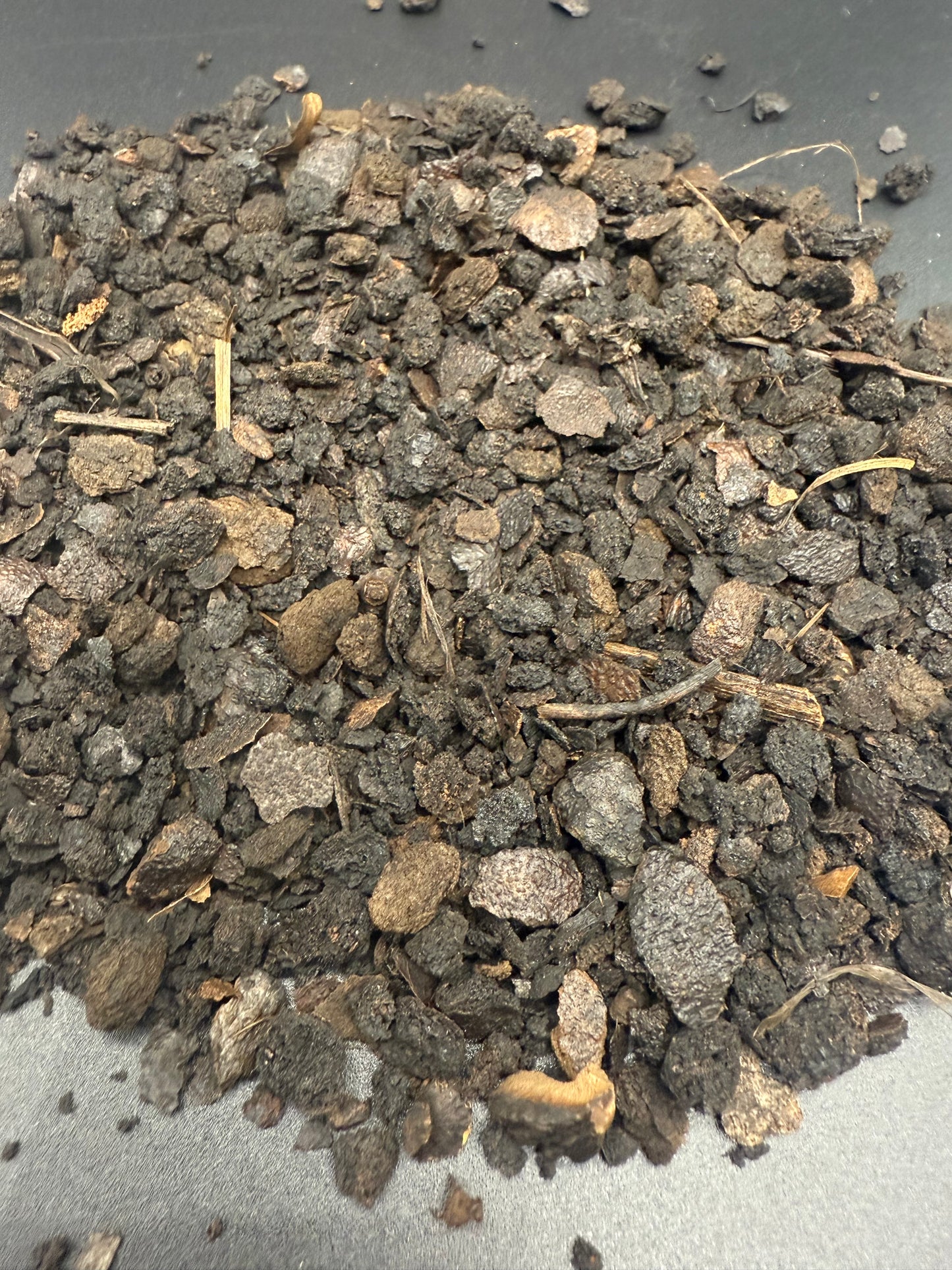 Cáscara de nuez negra