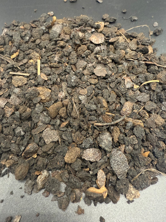 Cáscara de nuez negra